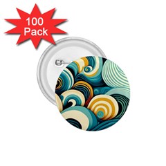 Waves Ocean Sea Abstract Whimsical (1) 1 75  Buttons (100 Pack)  by Jancukart
