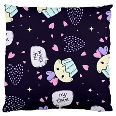 Cupcake Large Cushion Case (two Sides) by nateshop