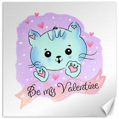 Cat Valentine-s Day Valentine Canvas 20  X 20  by Semog4