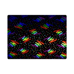 Rainbows Pixel Pattern Premium Plush Fleece Blanket (mini) by Semog4