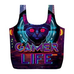 Gamer Life Full Print Recycle Bag (l) by minxprints