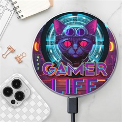 Gamer Life Wireless Fast Charger(white) by minxprints