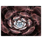 Flower Fractal Art Cool Petal Abstract Premium Plush Fleece Blanket (Extra Small) 40 x30  Blanket Front