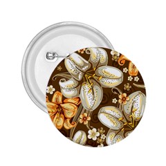 Flowers Pattern Floral Patterns Decorative Art 2 25  Buttons by Semog4