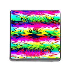 Waves Of Color Memory Card Reader (square 5 Slot) by Semog4