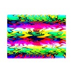 Waves Of Color Premium Plush Fleece Blanket (Mini) 35 x27  Blanket Front