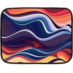 Wave Of Abstract Colors Two Sides Fleece Blanket (mini) by Semog4