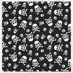 Skull Crossbones Seamless Pattern Holiday-halloween-wallpaper Wrapping Packing Backdrop Canvas 12  X 12  by Ravend