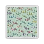 Bicycle Bikes Pattern Ride Wheel Cycle Icon Memory Card Reader (Square) Front