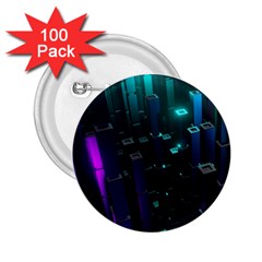 Abstract Building City 3d 2 25  Buttons (100 Pack)  by Jancukart