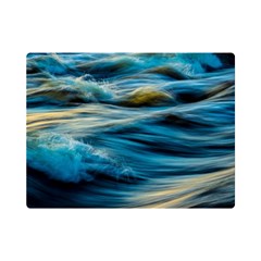Waves Abstract Waves Abstract Premium Plush Fleece Blanket (mini) by Semog4