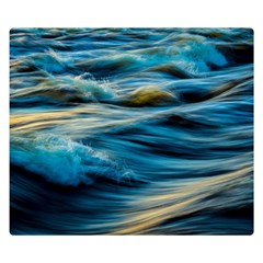 Waves Abstract Waves Abstract Premium Plush Fleece Blanket (small) by Semog4