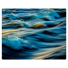 Waves Abstract Waves Abstract Premium Plush Fleece Blanket (medium) by Semog4