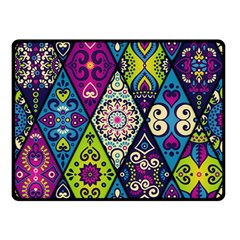 Ethnic Pattern Abstract Two Sides Fleece Blanket (small) by Semog4