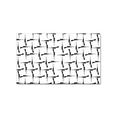 Precision Pursuit: Hunting Motif Black And White Pattern Sticker Rectangular (10 Pack) by dflcprintsclothing