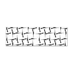 Precision Pursuit: Hunting Motif Black And White Pattern Sticker Bumper (100 Pack) by dflcprintsclothing