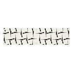 Precision Pursuit: Hunting Motif Black and White Pattern Banner and Sign 4  x 1  Front