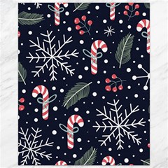 Holiday Seamless Pattern With Christmas Candies Snoflakes Fir Branches Berries Canvas 16  X 20  by Semog4