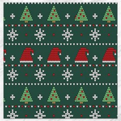 Beautiful Knitted Christmas Pattern Canvas 12  X 12  by Semog4