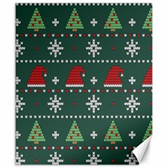 Beautiful Knitted Christmas Pattern Canvas 20  X 24  by Semog4