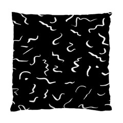 Scribbles Lines Drawing Picture Standard Cushion Case (two Sides) by Semog4