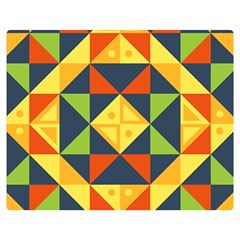 Background Geometric Color Premium Plush Fleece Blanket (medium) by Semog4