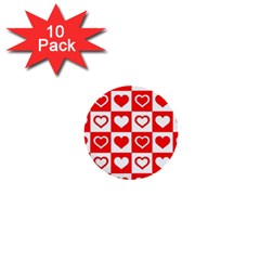 Background Card Checker Chequered 1  Mini Buttons (10 Pack)  by Semog4
