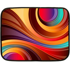Abstract Colorful Background Wavy Two Sides Fleece Blanket (mini) by Semog4