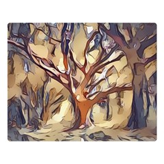 Tree Forest Woods Nature Landscape Premium Plush Fleece Blanket (large) by Semog4