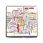 Writing Author Motivation Words Memory Card Reader (Square 5 Slot) Front