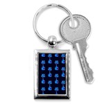 Flower Vase Pattern Key Chain (Rectangle) Front