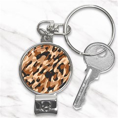 Abstract Camouflage Pattern Nail Clippers Key Chain by Jack14