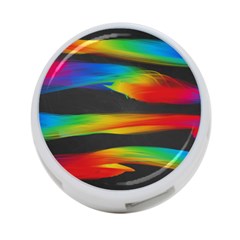 Colorful Background 4-port Usb Hub (two Sides) by Semog4