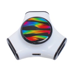 Colorful Background 3-port Usb Hub by Semog4