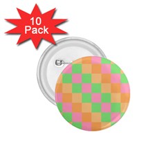 Checkerboard-pastel-squares 1 75  Buttons (10 Pack) by Semog4