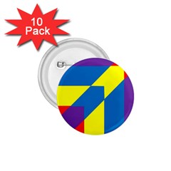 Colorful-red-yellow-blue-purple 1 75  Buttons (10 Pack) by Semog4