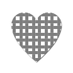 Seamless-stripe-pattern-lines Heart Magnet by Semog4