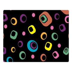 Abstract-background-retro-60s-70s Premium Plush Fleece Blanket (large) by Semog4