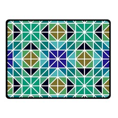 Mosaic-triangle-symmetry- Two Sides Fleece Blanket (small) by Semog4