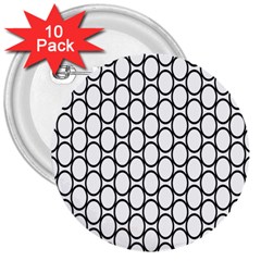 Black-pattern-halftone-wallpaper 3  Buttons (10 Pack)  by Semog4