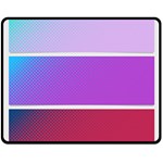 Pattern-banner-set-dot-abstract Two Sides Fleece Blanket (Medium) 58.8 x47.4  Blanket Back