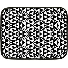 Geometric-tile-background Two Sides Fleece Blanket (mini) by Semog4