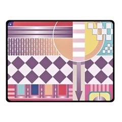 Abstract Shape Color Gradient Two Sides Fleece Blanket (small) by Semog4