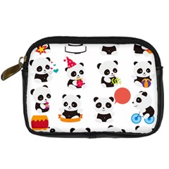 Giant Panda Bear Cuteness Digital Camera Leather Case by Salman4z