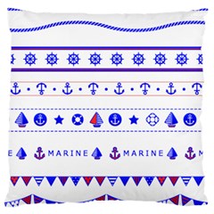 Marine Nautical Clip Art Standard Premium Plush Fleece Cushion Case (two Sides) by Salman4z