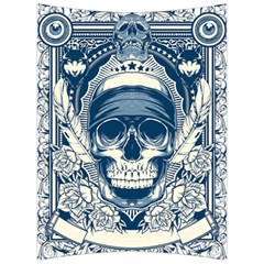 Skull Drawing Back Support Cushion by Salman4z