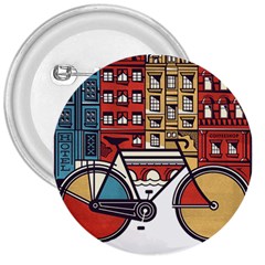Amsterdam Graphic Design Poster Illustration 3  Buttons by Salman4z