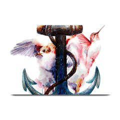 Anchor Watercolor Painting Tattoo Art Anchors And Birds Plate Mats by Salman4z