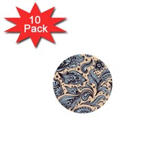 Texture Ornament Paisley 1  Mini Buttons (10 Pack)  by Salman4z