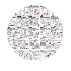 White Printer Paper With Text Overlay Humor Dark Humor Infographics Mini Round Pill Box (pack Of 5) by Salman4z